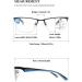 Vevesmundo Progressive Reading Glasses with Blue Light Filter for Men & Women - Multifocus Metal Rectangular Anti-Blue Light - Buy Online on GoSupps.com