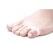 Toe separator and gel buddy separator rail (6 pieces/3 pairs)-relieves painful irritation between the toes-separates and aligns the toes-washable and reusable