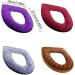 Eioflia Soft Toilet Seat Cover Pad | Washable & Warmer with Zipper | Brown - Buy Online on GoSupps.com