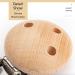 Shop 10PC Baby Pacifier Clips - Wooden Pacifier Chains & Accessories | Safe & Stylish Dummy Clip Holders for Babies - Buy Online on GoSupps.com