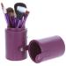 Large Capacity Purple Makeup Brush Holder - PU Storage Barrel for Brushes - Buy Online on GoSupps.com