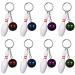 Aweisile Mini Bowling keychain 8 pieces bowling pins ball key trailer bowling mit.
