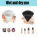 10 Pieces Triangle Makeup Puffs - Soft Cotton Velour for Loose Powder & Foundation | Black & White Beauty Tools - Buy Online on GoSupps.com