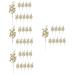 HOMSFOU 40 Pcs Christmas Imitation Berries Faux Winter Berry Sprigs Decorative Branch Gold Berry Picks Craft Berry Stems Cone Outdoor Plants Christmas Tree Picks Frosted Foam Blueberry Goldenx4pcs 19X5X5CMx4pcs