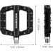 ROCKBROS MTB Pedals - Lightweight Nylon Fiber Platform Pedals for BMX MTB - Black - Buy Online on GoSupps.com