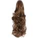 Yamel 16 Long Curly Light Brown Ponytail Extension | Claw Jaw Clip Synthetic Hairpiece | Hair Extensions 16 inch - Buy Online on GoSupps.com