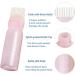 2PCS Hair Oil Applicator Bottles - Root Comb & Dye Brush Squeeze Bottles with Graduated Scale (Pink) - Buy Online on GoSupps.com