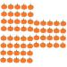 TEHAUX 60 Pcs Pumpkin Diy Pendant Keychain Accessories Pumpkin Pendant Charms Alloy Halloween Charms Autumn