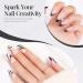 Black White Gel Nail Polish - White Tip Nail Polish/Nail Art Gel Liner/Nail Paint for French Tip Manicure Soak Off UV/LED for Painting Drawing Swirl Nails Home DIY Salon (Black) - Buy Online on GoSupps.com