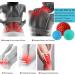 Massage Ball 3 Set - Hedgehog Balls & Lacrosse Balls for Foot Back Legs & Hand Massage | International Shipping - Buy Online on GoSupps.com