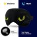 LynaRei Cute Black Cat Sleep Mask - Adjustable Strap, Soft Eye Cover - Buy Online on GoSupps.com