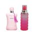 Women's Delilah&Kiss Me Pink Perfume Set Romantic Floral Scent Eau De Parfum Spray for Women 3.4 Fl Oz Each Bottle Daily Used Fragrance
