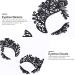 KALLORY 5 Pairs Temporary Lace Eye Tattoos for Halloween Party - Black - Buy Online on GoSupps.com