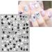 Halloween Nail Stickers 16 Sheets Self-Adhesive Nail Decal Pumpkin Ghosts Cobweb Nail Art Decoration Design Supplies - Buy Online on GoSupps.com