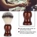Portable Wooden Handle Shaving Brush | Comfortable Beard Softening & Residue Removal | International Shipping - Buy Online on GoSupps.com