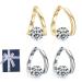 Flysmus Halolux Lymphvity Germanium Earrings Lymphatic Drainage Earrings for Weight Loss Women Lymphatic Drainage Earrings 2 Pairs