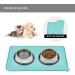 Reopet Silicone Pet Feed Mat - Waterproof Dog & Cat Mat with Elevated Edges | 47 x 30 cm | Teal - Perfect for Mess-Free Feeding - Buy Online on GoSupps.com