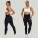 HIGORUN Women's Seamless Smile Contour High Waist Leggings | Black | Medium - Perfect for Workout, Gym, Yoga - Buy Online on GoSupps.com