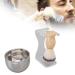 Premium Men's Shaving Brush Set - 3-Part Stainless Steel Bowl & Holder | Soft & Versatile for Home & Salon Use - Buy Online on GoSupps.com