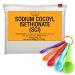 Sodium Cocoyl Isethionate (SCI) Powder - 21.17oz - Anionic  Foaming Surfactant - DIY Solid Shampoo Bars  Bath Bombs  Foamy and Bubbly Products | Including 5-piece Set with Graduated Measuring Spoons