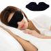 MOFIT 3D Sleep Mask Sleeping Eye Mask for Women Men Contoured Cup and Blindfold Eye Travel Nap Meditation Shift Work Black