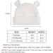 XIAOHAWANG Newborn Hospital Hat Preemie Boys Girls Beanie Cotton Bear Ears Baby Hats - 0-12 Months (White/Pink/Gray) - Buy Online on GoSupps.com