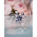 Bridal Sapphire Crystal Hair Comb Pearl Blue Crystal Leaf Marquise Hair Piece Prom Party Festival Wedding Hair Accessories for Women and Girls Silver