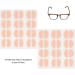 Eyeglass Nose Pads  Adhesive Glasses Nose Pad  Eye Glasses Nose Support Pads  Anti-Slip Nose Pads for Glasses - for Plastic Frames  Sunglasses  D-Shape 24 Pairs (Black) D-shape(black) - Buy Online on GoSupps.com