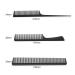 Jeopoom Hair Comb Set 3-Piece Professional Hairdresser Comb Set Durable Anti-Static Normal & Double Tooth Combs for Men & Women (Black) - Buy Online on GoSupps.com