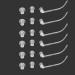 Hiibaby 30 pcs Ear Plug with 10 Tubes Resound BTE Hearing Enhancer Fitting Eartips Domes (Size S M L) - Buy Online on GoSupps.com