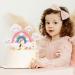 8PCS Rainbow Cake Decoration Set Soft Rainbow Pottery Cake Topper Cute Rainbow Cloud Cake Topper Star Cloud Shaped Cake Topper for Girls Toddlers Birthday Wedding Baby Shower - Buy Online on GoSupps.com