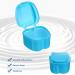 Buy Healifty Prosthesis Suitcase | Dental False Teeth Storage Box with Net - Light Blue - Buy Online on GoSupps.com
