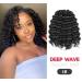 Ocean Wave Synthetic Crochet Hair 10 Inch - 8 Packs Natural Black Deep Twist Crochet Braids Extensions ToyoTree (1B) - Buy Online on GoSupps.com