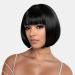STfantasy Wigs Bob Wigs Straight Short Hair Straight Bangs Wigs Daily Use Wigs (Short Black)
