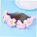 Angoily Pearl Tiara Hawaiian Plumeria Hair Side Comb Pearl Hair Barrettes Pearls Flower Hair Side Comb Pearl Hair Comb French Comb Bridal Headdress Bride Accessories Wedding - Buy Online on GoSupps.com