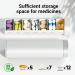 7-Day Tablet Box - Weekly Medication Organizer for Pills Vitamins & Supplements (Pearl White) - Buy Online on GoSupps.com