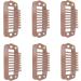 Petyoung 50pcs Tips Teeth Snap Comb Clips Stainless Steel Snap Clips with Rubber Hair Grips for Light 0 Snap Clips Snap Comb Clips Clips Snap Comb Clips Clips Snap Comb Snap Clips Clips Snap Comb - Buy Online on GoSupps.com