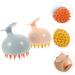 Tovinanna 8 StK Silicone Shampoo Massage Brush | Professional Scalp Peeling Brush | Abrasion-Resistant Massage Accessory for Healthy Scalp - Buy Online on GoSupps.com