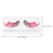 Shop 3 Pairs Halloween False Eyelashes | Fluffy 3D Colorful Volume Faux Lashes for Women & Girls - Long Wispy Cluster Extensions in Black & Red - Buy Online on GoSupps.com