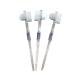 Heallily double -sided toothbrush 3 pieces transparent prosthesis brush false teeth cleaning brush double -sided toothbrush artificial teeth cleaning tools