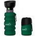 Pecute dog water bottle foldable drinking bottle dogs for on the go safe non-toxic pet water bottle suitable for outdoor dog crafts training and other outdoor activities green XL (850ml) green