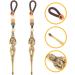 COHEALI Mini Keychain Micro Shovel & Ear Pick Set - Vintage Brass Charms for Ear Cleaning - 2Pcs - Buy Online on GoSupps.com