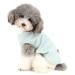 Zunea dog shirt for small dogs cats pets striped T-shirt for summer cool vest puppy basic tank top soft cotton chihuahua clothing for dogs green size XL XL (1 Pack)