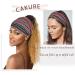 Cakure Boho Wide Headbands Set - Pack of 3 for Women and Girls | African Head Wraps, No Slip, Elastic Sweat Bands for Yoga Workout - Buy Online on GoSupps.com