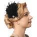 GENBREE 1920s Flapper Headband with Feather - Black Feather Headwear for Women and Girls - Buy Online on GoSupps.com