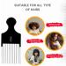 Fine Lines Afro Pick Comb - Metal Teeth for Curly Hair - Heat & Impact Resistant - Antistatic Afro Hair Comb - Buy Online on GoSupps.com