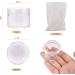 24-Piece Transparent Crucible Set - Empty Cream Can Jars with Screw Cap for Lotions Mini Candles & Cosmetics (20ml) - International Shipping Available - Buy Online on GoSupps.com
