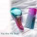 Lanboo Detangle Hair Brush and Wide Tooth Comb Set - Easy-to-Hold Detangler for Women and Kids - Wet or Dry Hair - Fine, Curly, Thick, Afro Hair - Buy Online on GoSupps.com