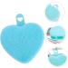 POPETPOP Silicone Face Cleansing Brush Heart Shaped Face Brush Handheld Facial Cleansing Brush Double Side Face Brush Silicone Face Scrubber Facial Brush Silica Gel Manual Cleaner 9.8x8.4cm - Buy Online on GoSupps.com