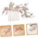 Angoily Bridal Comb Barrettes for Women Bridal Headpiece Hair Gems for Women Laundry Dispenser Wedding Headdresss Yellow Barrette Gold Tiara Simple Bridesmaid Hair up Zinc Alloy - Buy Online on GoSupps.com